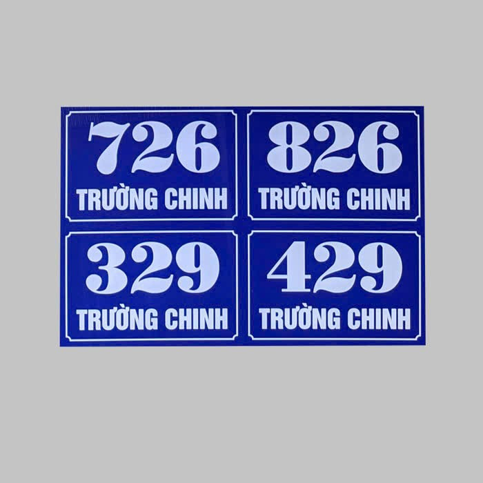 Thiết kế bảng số nhà mica theo yêu cầu Tại TP.HCM