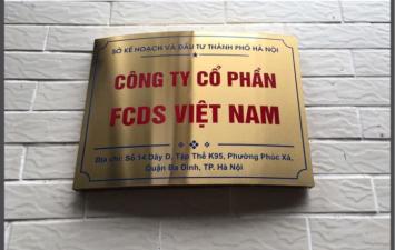GIA CÔNG BẢNG TÊN CÔNG TY INOX ĐẸP TẠI HÓC MÔN