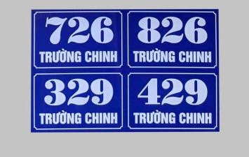 Thiết kế bảng số nhà mica theo yêu cầu Tại TP.HCM